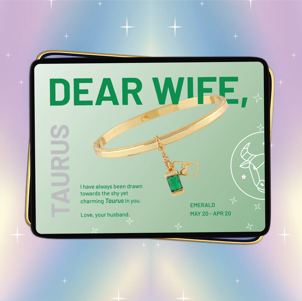 Taurus Bangle Bracelet ( Apr 20 - May 20 ) - Dear Wife