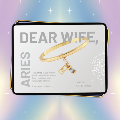 Aries Bangle Bracelet ( Mar 21 - Apr 19 ) - Dear Wife