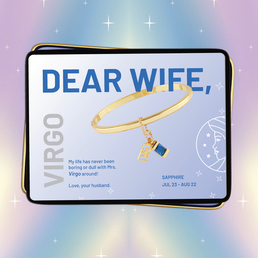 Virgo Bangle Bracelet (Aug 23 - Sep 22 ) - Dear Wife