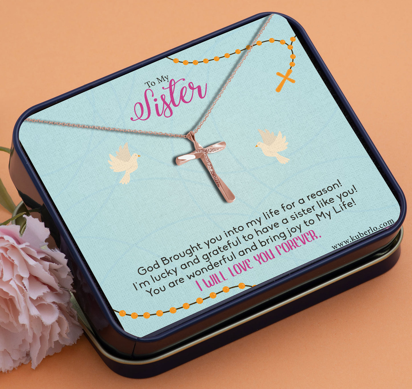 Jesus - Sister - Love you Forever Sister Gift Statement Necklace