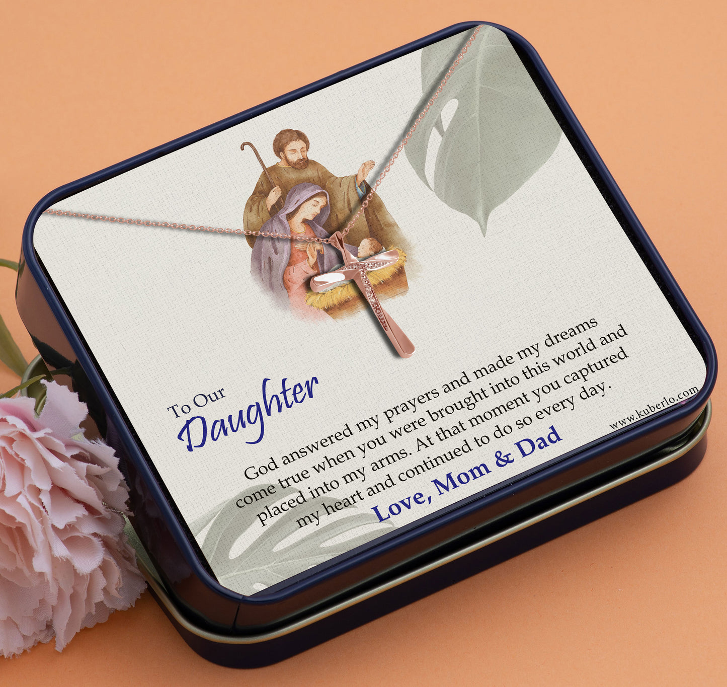 Jesus - Daughter - Dreams Come True Gift Statement Necklace