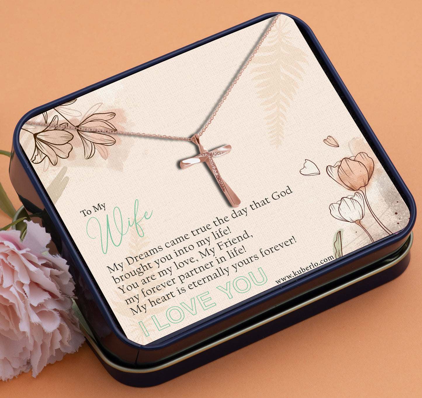 Jesus - Wife - Dreams Come True Gift Statement Necklace