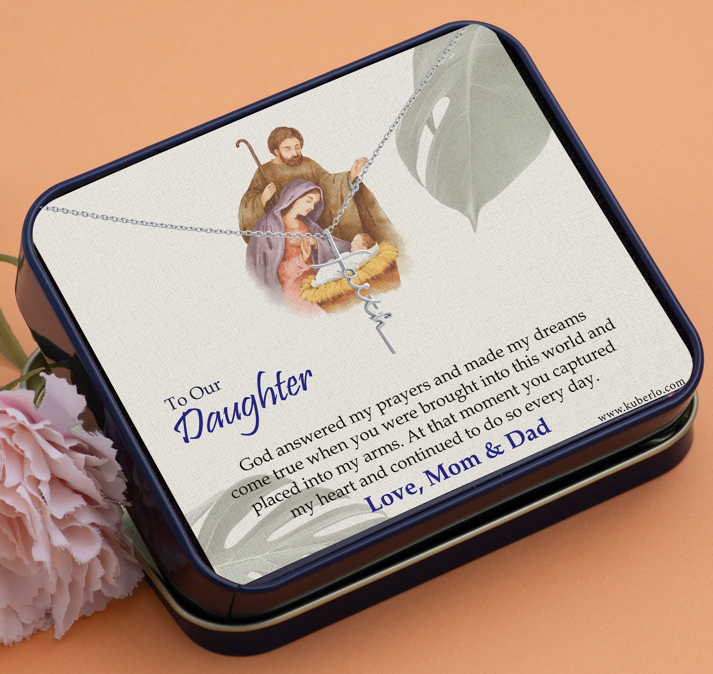 Jesus - Daughter - Dreams Come True Gift Statement Necklace