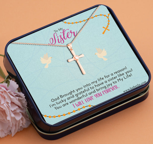 Jesus - Sister - Love you Forever Sister Gift Statement Necklace