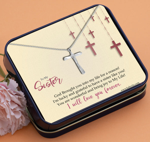 Jesus - Sister - Lucky to have a Sister like you Gift Statement Necklace